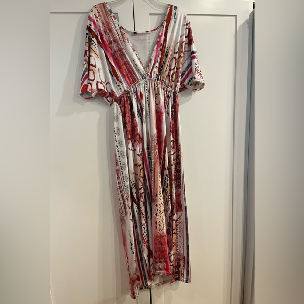 Comfortable and sexy lounger/caftan.